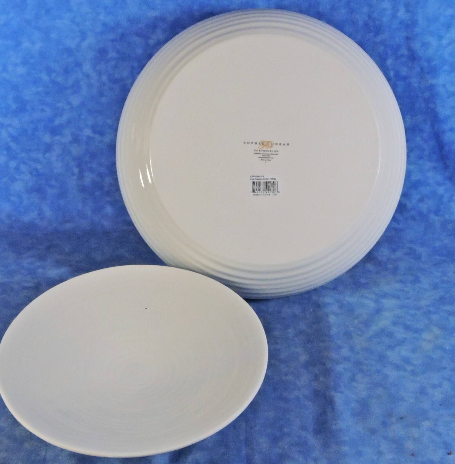 Portmeirion China SOPHIE CONRAN WHITE 3 Qt. Round Covered Casserole - NWT