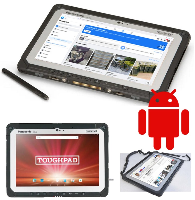 Antivandal Android Panasonic Fz-A2 Tablet 10-Finger Touch Fhd Usb-C Usb 3 Ssd Hd