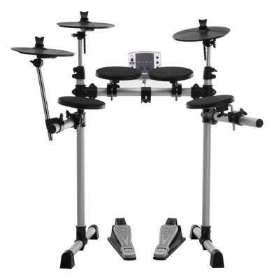 XDRUM DD-400 E-DRUM SET 3 BECKEN 4 PADS PEDALE RACK SOUND MODUL KOMPLETT SET SL