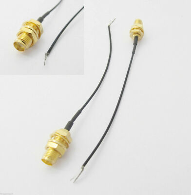 SMA Female Jack W/ Nut Bulkhead Pigtail RF Jumper Cable 1.13mm f PCB Board 10cm
