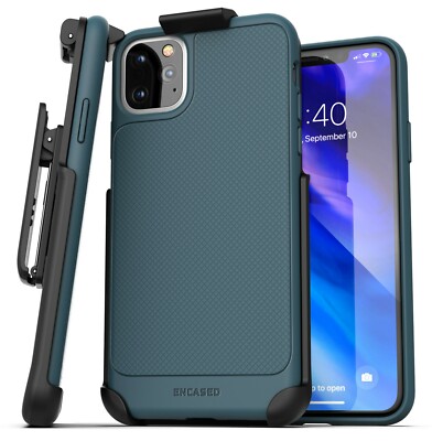 iPhone 11 / Pro Max Belt Clip Case Thin Slim Grip Cover Holster Blue