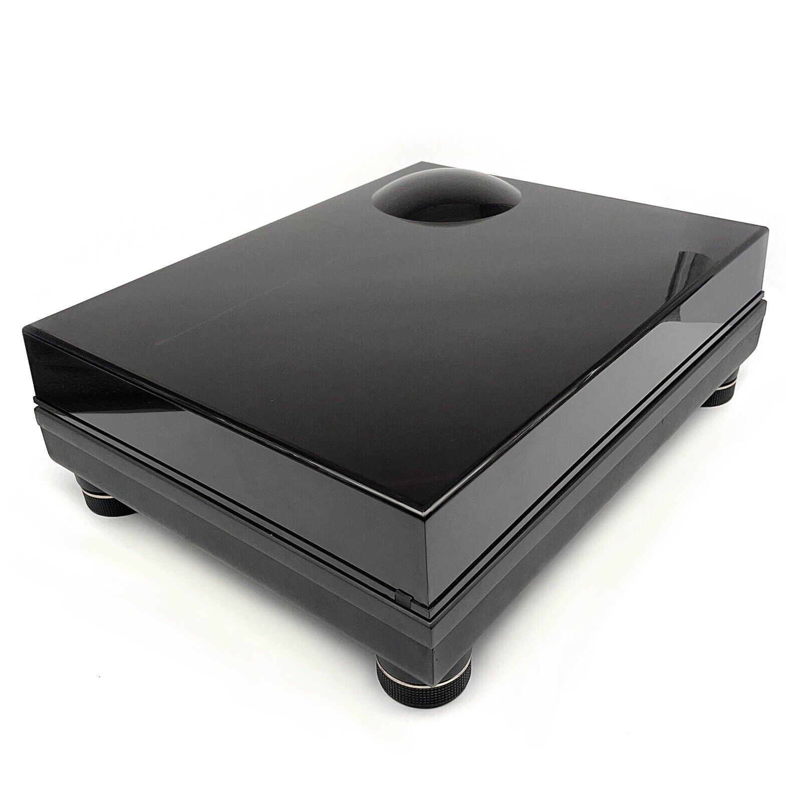 Black Dust Cover for Technics SL-1200 SL-1210 - Pioneer PLX - 90° Hinges MK GR Black Dust Cover for Technics SL-1200 SL-1210 - Pioneer PLX - 90° Hinges MK GR