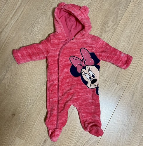 Babyschneeanzug Overall Set Einteiler Gr. 62 Rosa Disney Minnie Maus Wagensack