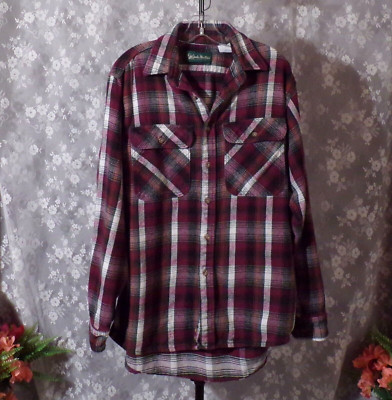 Vintage 90s Plaid Button Up Shirt 1990s Gander Mountain Cotton Jacket Size Large