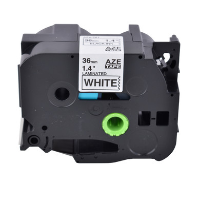 Compatible For Brother P-Touch TZ-261 Black on White Label Tape 36mm*8m TZe-261