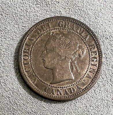 1882 H Canada Large One Cent Victoria Bronze