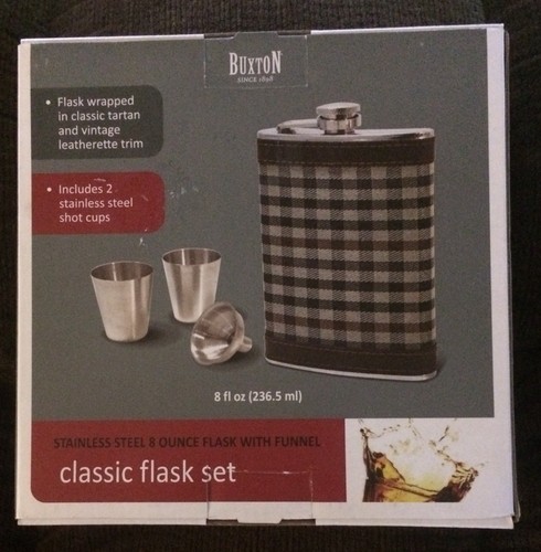 Buxton Classic Flask Set