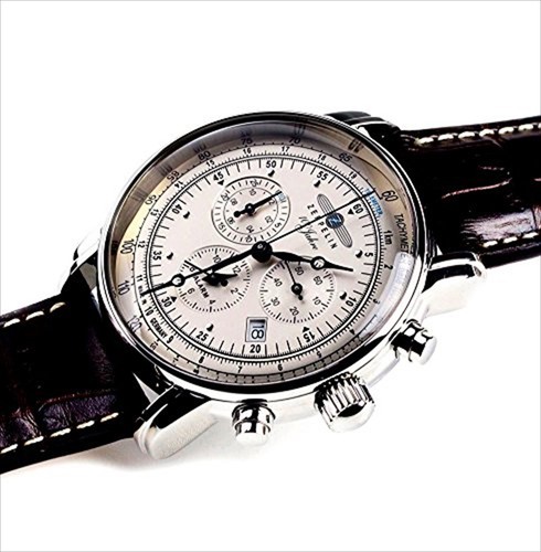 Pre-owned Zeppelin 100th Anniversary Commemoration Model Chronograph Quartz 7680-1