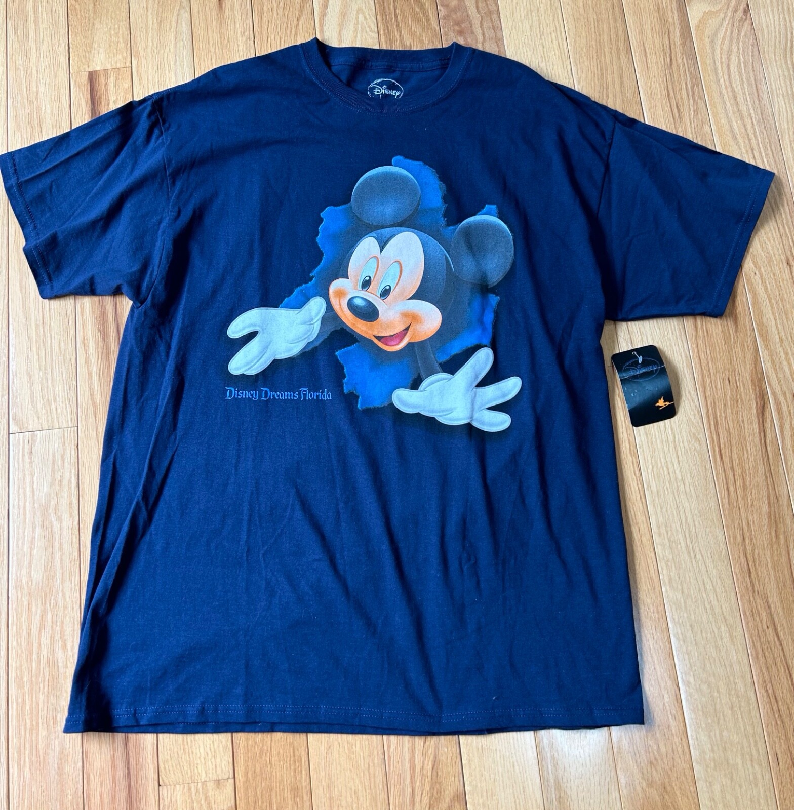Disney Dreams Florida ミッキーマウス 両面 Tシャツ 紺 Disney Dreams Florida Men's Size XL Navy Blue Mickey Mouse