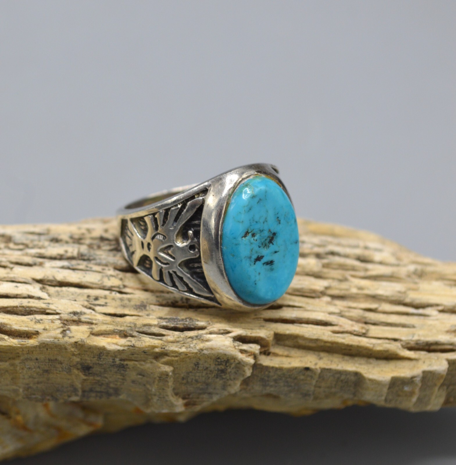 Wilbur Anderson Navajo Sterling Silver Turquoise Thunderbird