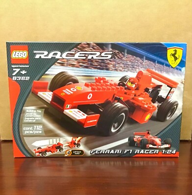 lego racers ferrari f1 pit set car 8375 partial incomplete wmanual minifigures 134496079283