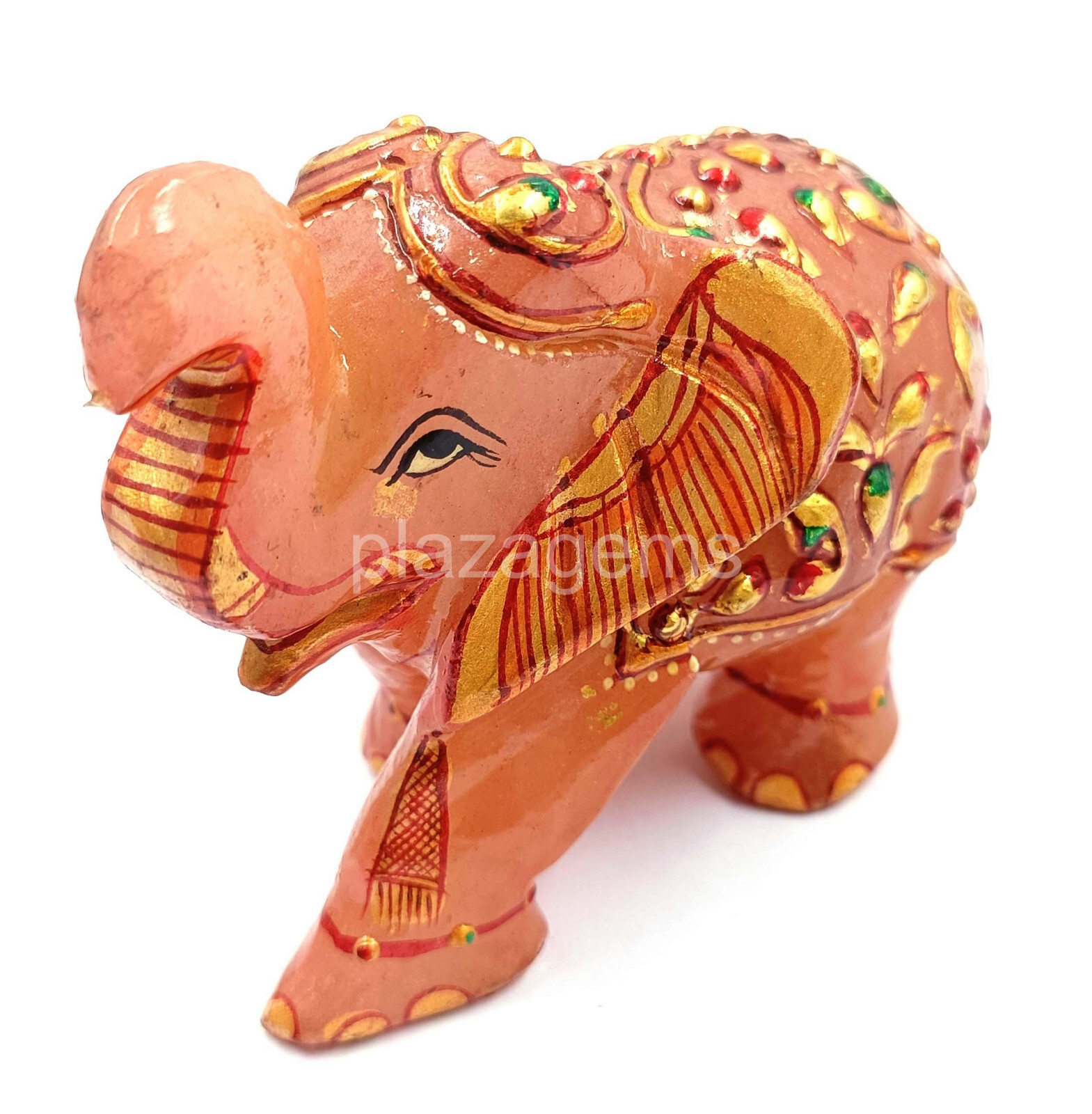 1531 Ct Jade Elephant Figurine – Artisan Handcrafted Home Decor Piece k