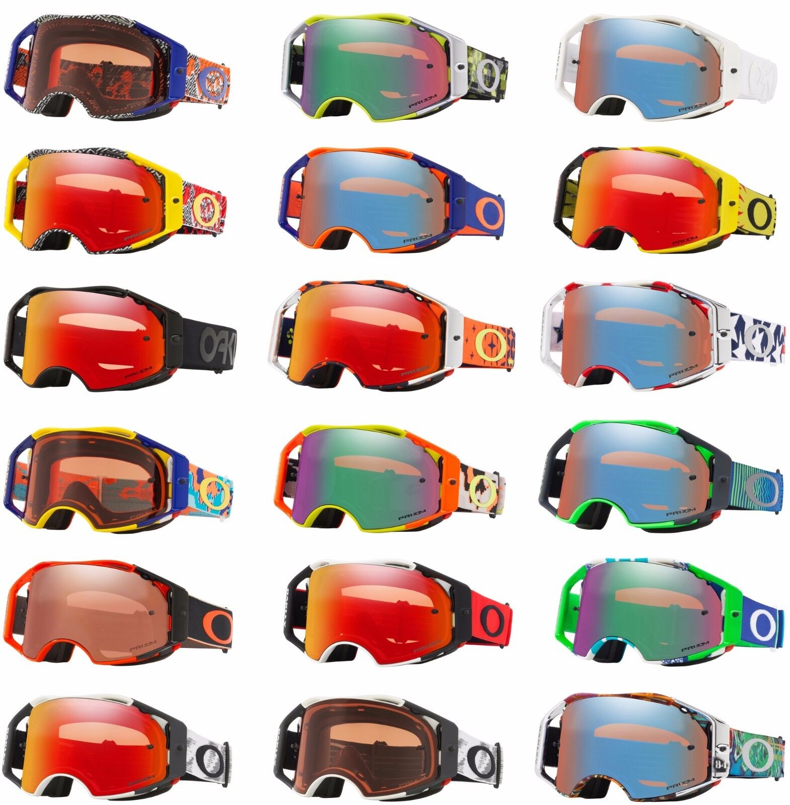 Oakley Airbrake Motocross MX Prizm Black Iridium Mirror Lens Oakley Airbrake Motocross MX Prizm Black Iridium Mirror Lens