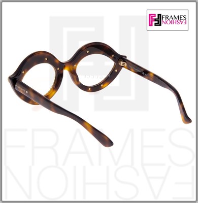 Pre-owned Gucci 0045 Crystal Lips Red Stud 3867 Tortoise Sunglasses Glasses Gg3867s In Clear