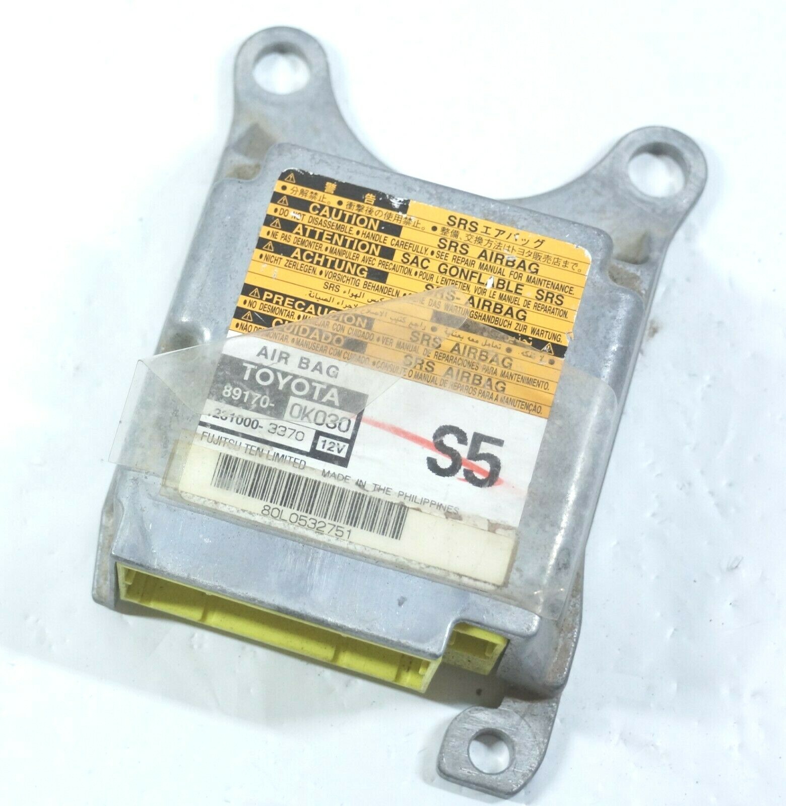 2005-2011 Toyota Hilux KUN TGN SRS Airbag Control Unit OEM 2005-2011 Toyota Hilux KUN TGN SRS Airbag Control Unit OEM