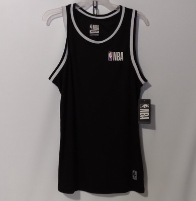 NWT Basketball MBA Black Men's MEDIUM Logo Tank Top Sleeveless Tee