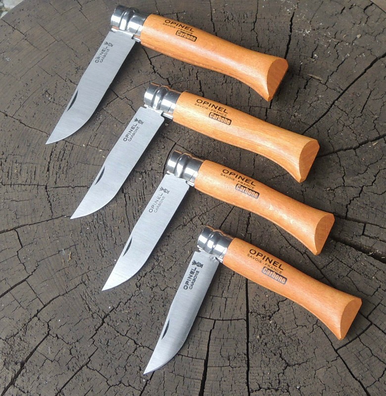 Opinel Messer Xc90 Carbonstahl FranzöSisches Taschenmesser Holzgriff Ver. GrößEn