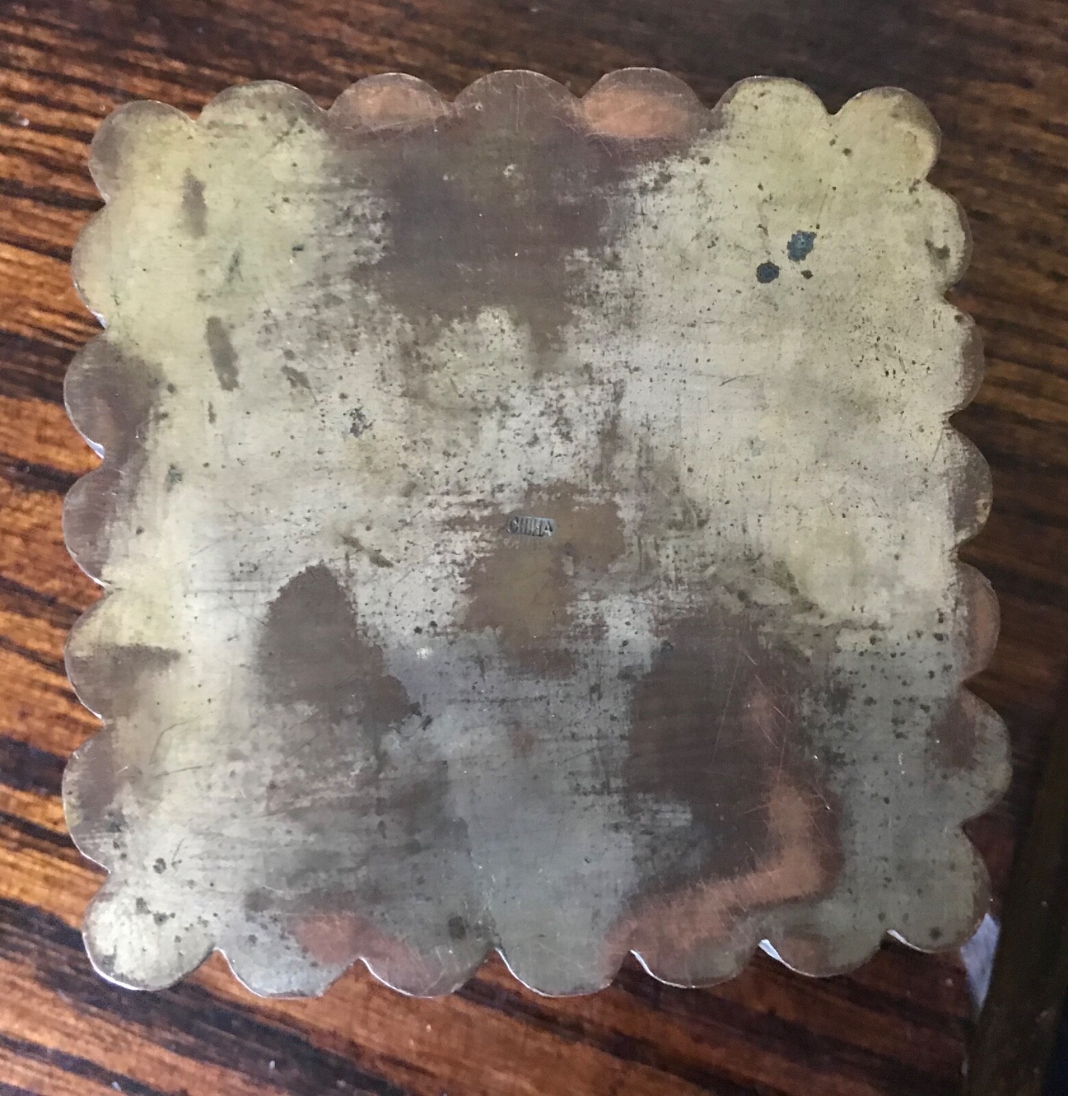 Antique Chinese Cloisonne and Enamel Over Copper Trinket Box