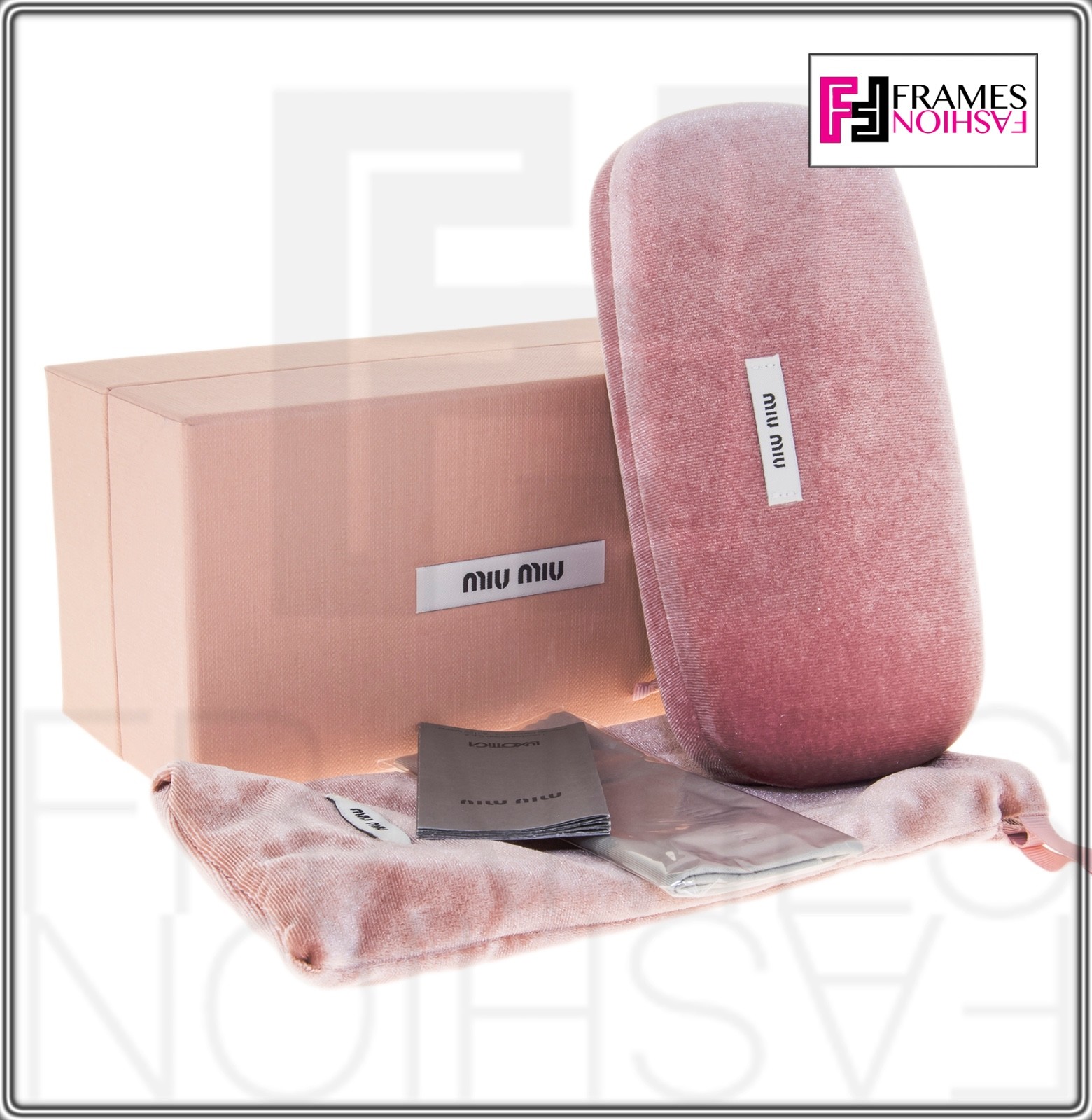 Pre-owned Miu Miu Rasoir 53o Sunglasses Cat Eye Brushed Gold Pink Mirrored Rimless Mu53os In Qe9-1k2