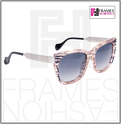 FENDI FENDI THIERRY LASRY KINKY FF0180S PALLADIUM PINK SQUARE METAL SUNGLASSES 0180