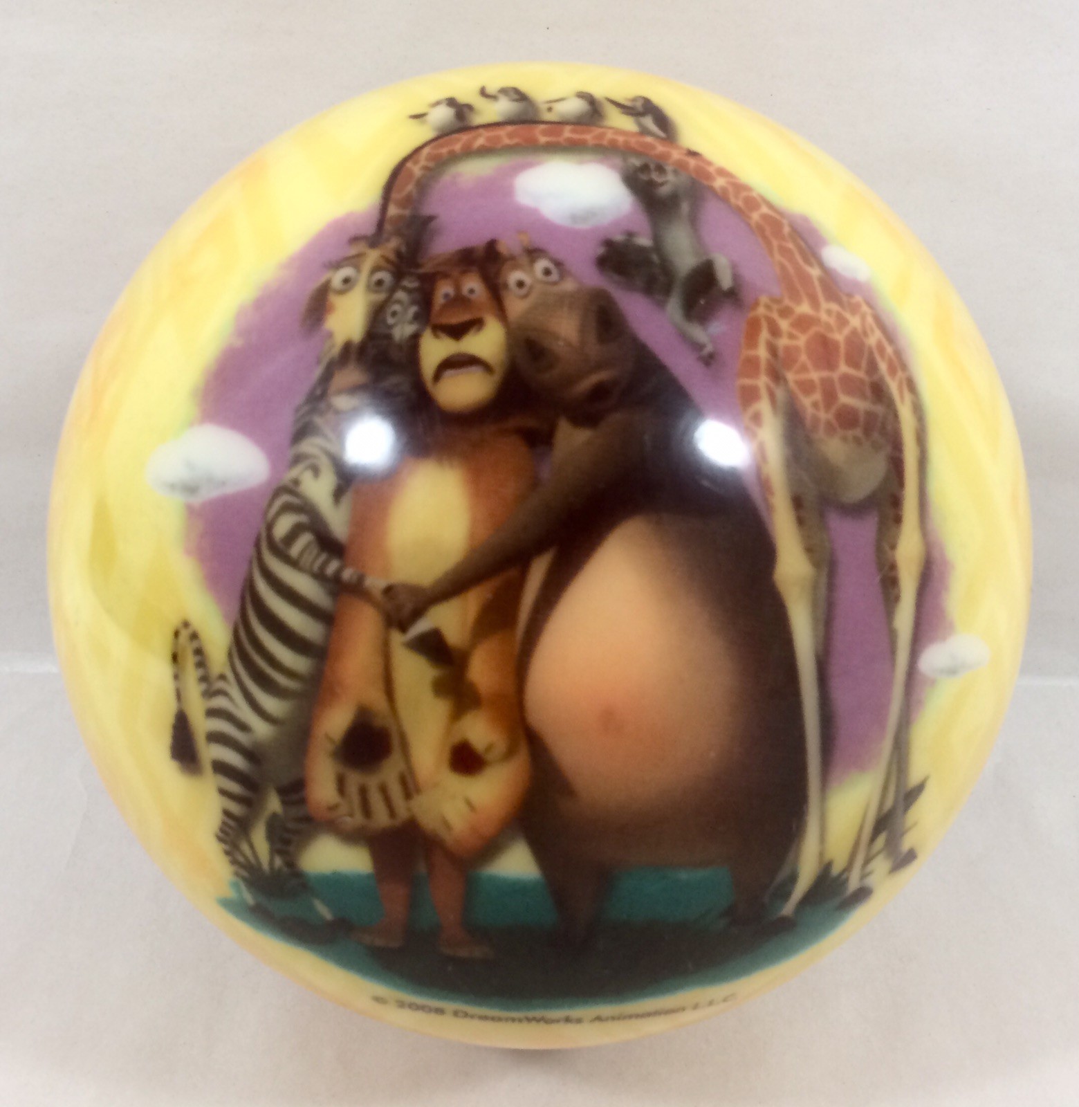 Brunswick MADAGASCAR Viz A Ball Bowling Ball 8 Lbs 5.2 oz Dreamworks UNDRILLED!