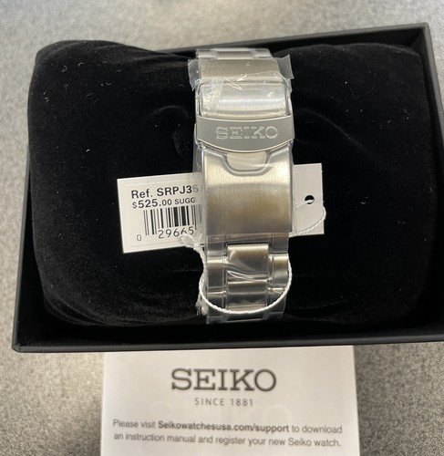 Pre-owned Seiko Prospex Automatic Tropical Lagoon Special Edition Turtle Watch Srpj35