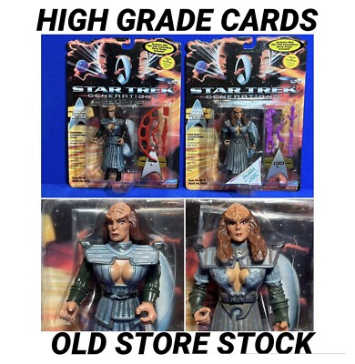 STAR TREK Generations 5  B ETOR LURSA MOC 1994 High grade card Playmates Klingon
