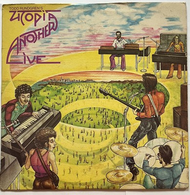Todd Rundgren s Utopia- Another Live Vinyl Bearsville 1975 w/ insert