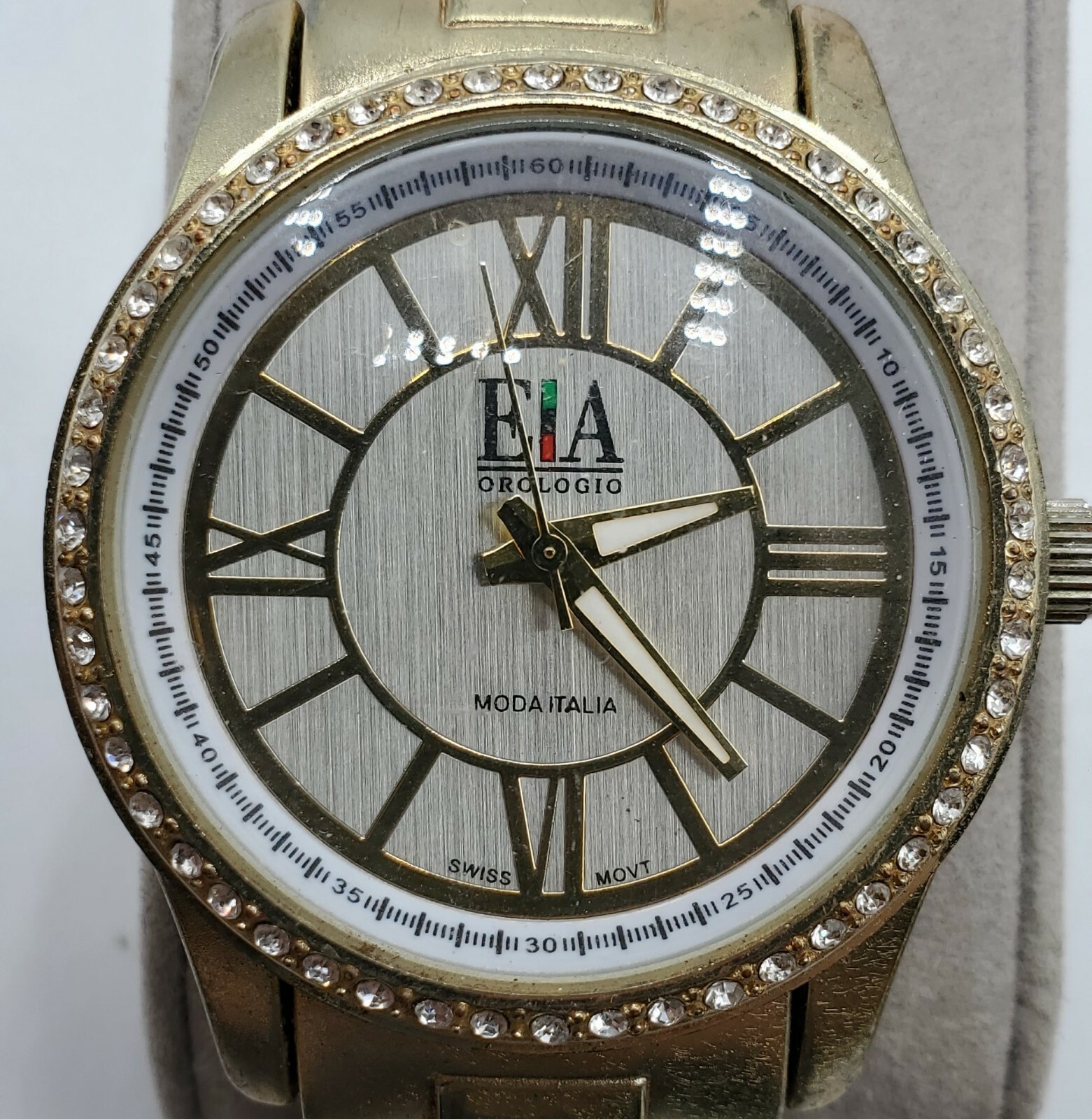 EA OROLOGIO 5023 MODA ITALIA UNISEX WITH RHINESTONES WATCH | eBay