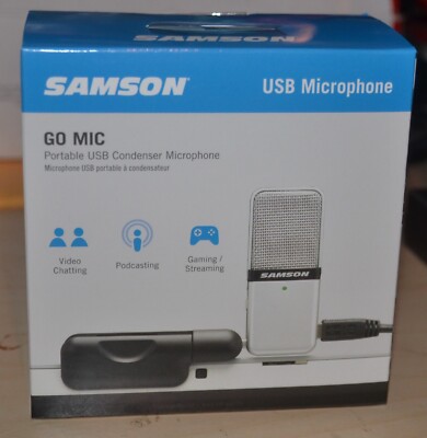 Samson Go Mic portable USB condenser microphone new SAGOMIC