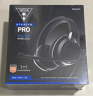 Turtle Beach Stealth Pro Wireless Noise Cancelling Gaming Headset - PS5 - Black