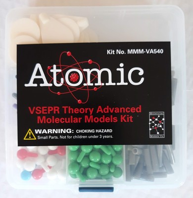 Chemistry: VSEPR Theory Advanced Molecular Models Kit. Kit contains 146 pieces.