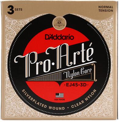 D'Addario Pro-Arte Classical Guitar Strings - Normal Tension 3-pack