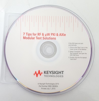 Keysight Technologies 7 Tips for RF & uW PXI and AXIe Modular Test Solutions