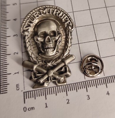 3er Pack: PIN/Anstecker STURMTRUPP, Totenkopf, skull/stick grenade (Militaria)