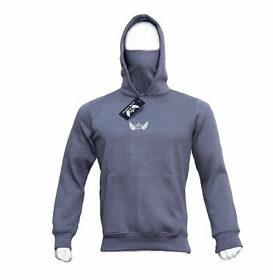 Latest GYM CREW Men's Snood Hoodie Mask Style Pullover Fleece Hood New Arrival