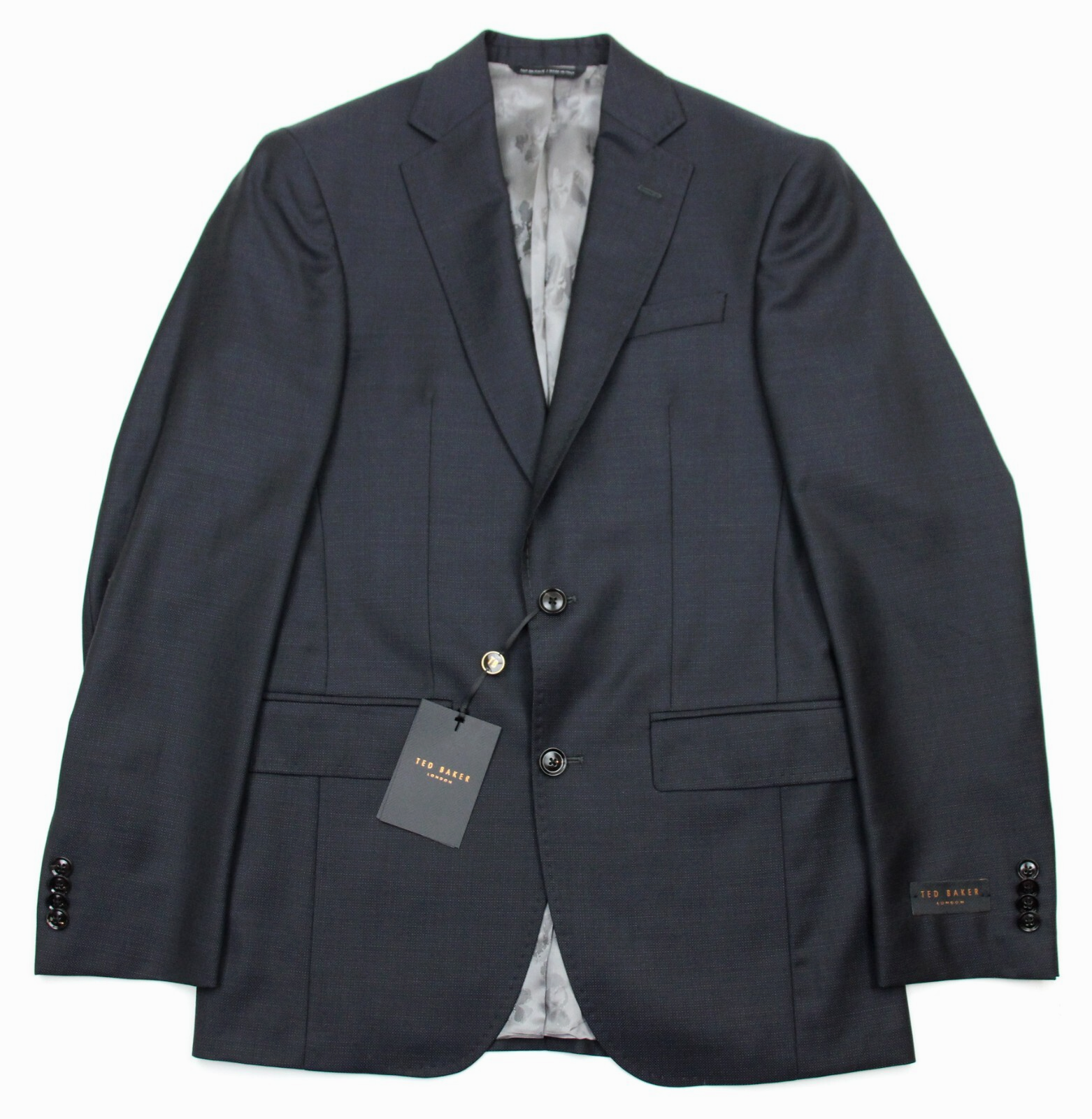 テッドベイカー Ted Baker London Suit TED BAKER LONDON “JAY CT” Slim Fit Grey Plaid Stretch Wool