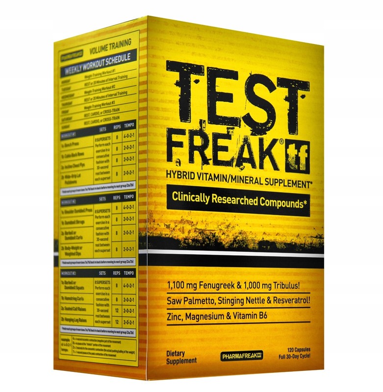 Pharmafreak Test Freak 120 Kapseln Testosteron Booster Muskelaufbau Extrem