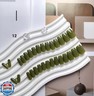 KQueenest Olive Green Press On Nails Short Coffin - Acrylic Press On Nails with Glue, Ballerina Medium Short Fake Nails Press ons, Glossy Opaque, Reusable Soft Gel Glue on Nails for Women, 30 Pcs