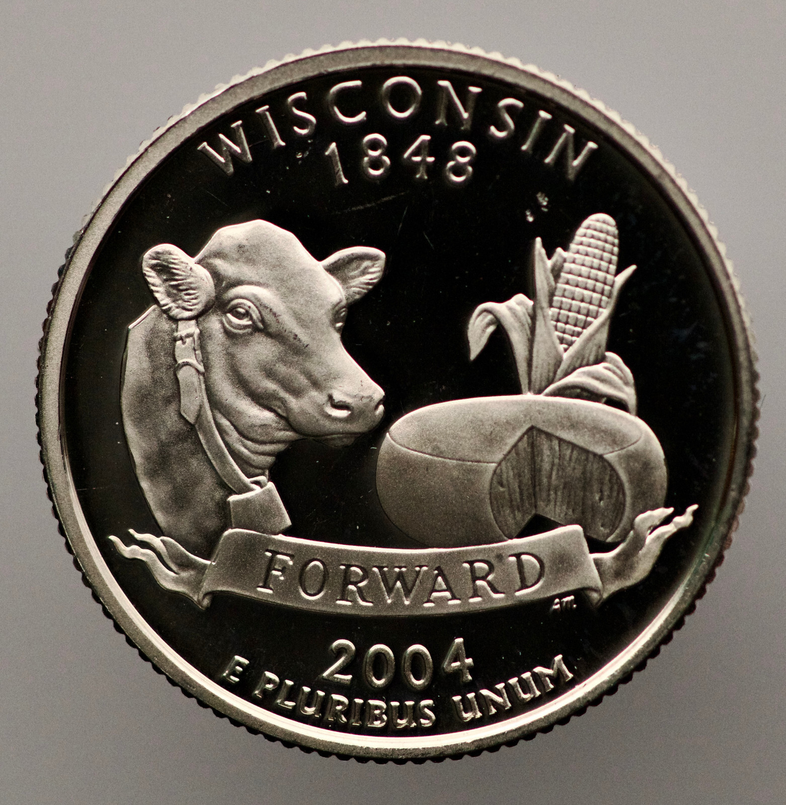 ようちん♩ 2004-P Wisconsin Statehood Quarter 25c Coin - UNC in Holder