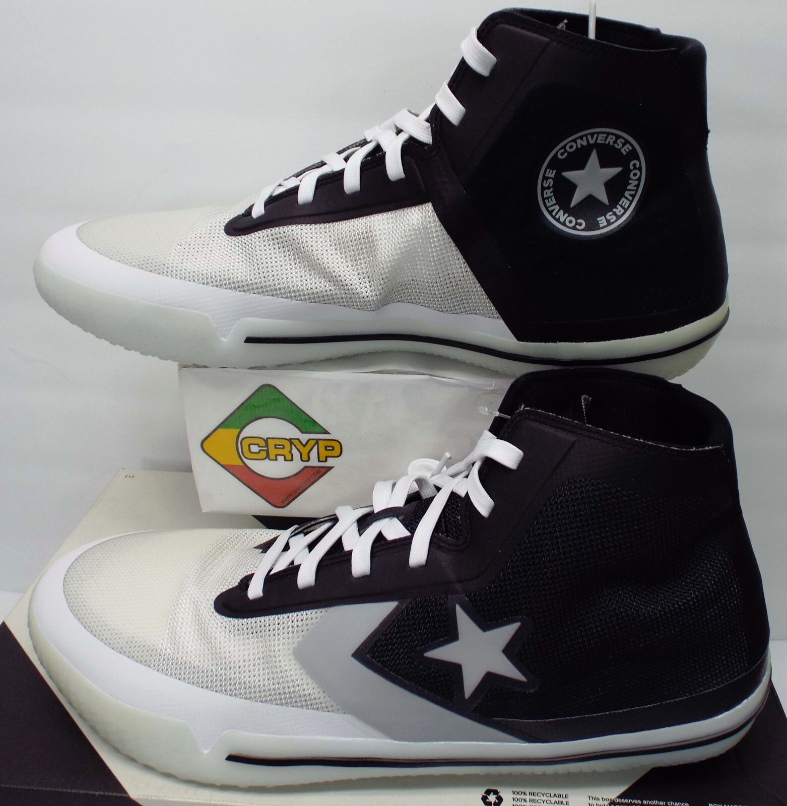 CONVERSE　オールスタープロBB/27 Converse All Star Pro BB White Black Orange メンズ - 165653C