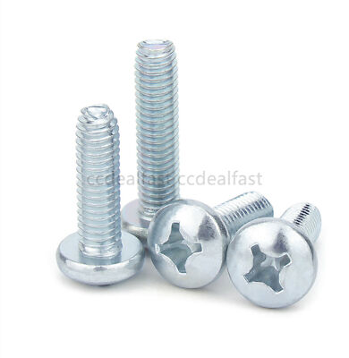 Galvanized Steel M3-M6 Phillips Cross Pan Head Thread Forming Rolling Screws