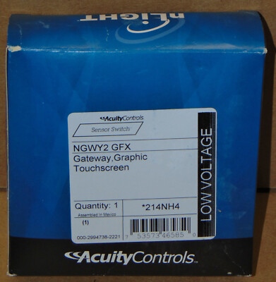 NEW Acuity Controls nLight NGWY2 GFX Gateway Graphic Touchscreen