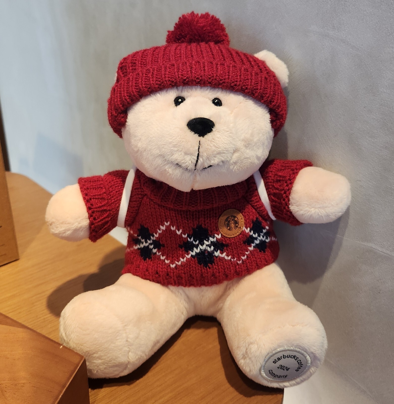 韓国限定 starbucks 2024 クリスマス ぬいぐるみ　ベアリスタ 韓国スタバ☆[24HolidayFriends] Bearista Plush Doll