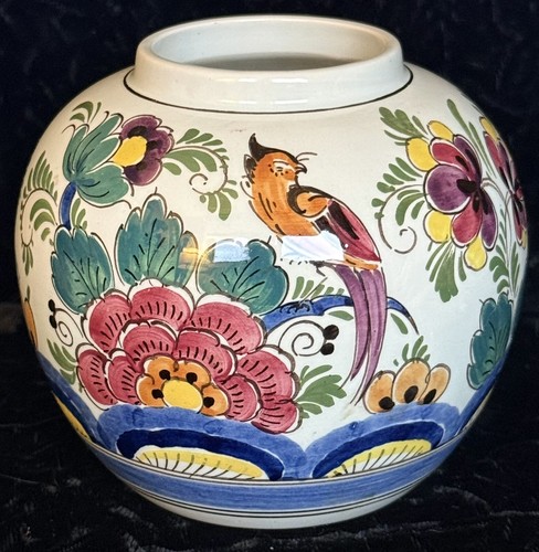 Delft polychrome ポット Delft Polychrome Philadelphia Tobacco Jar - Etsy