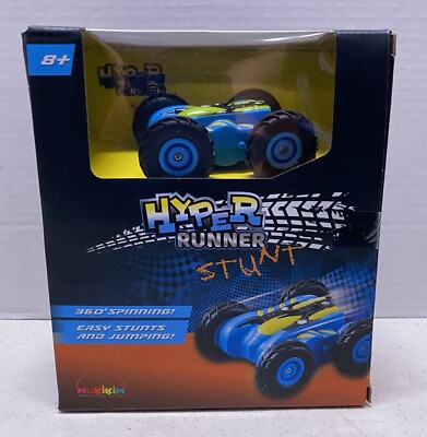MUKIKIM Hyper Runner Stunt - Blue   Remote Control Race Car NEW!