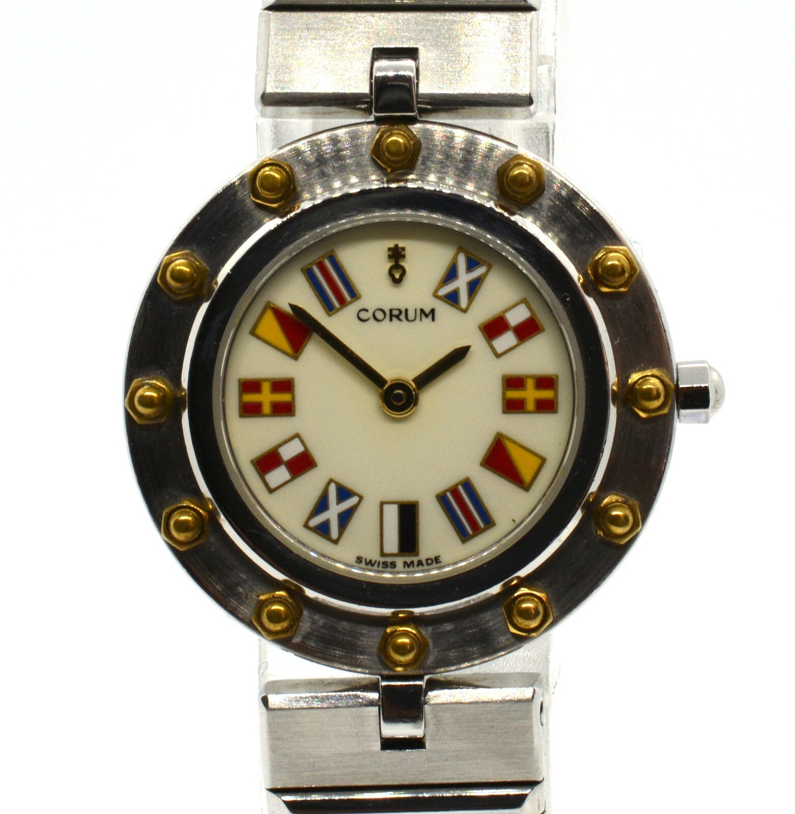 Women's Corum Clipper Cup Club 25mm Stainless Steel Flag