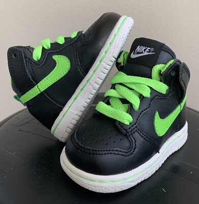 2010 Nike Lil Dunk High ND TD sz 4c GIT Elec Green not sb ben