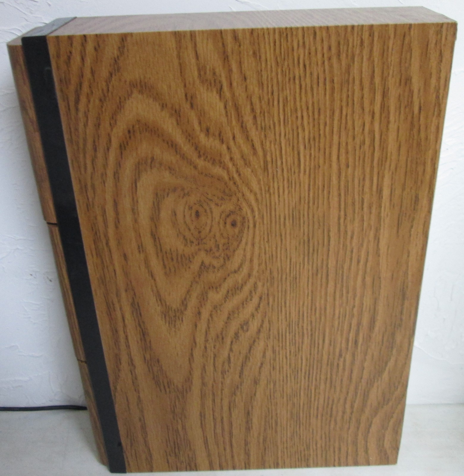 Vintage Cassette Tape Case 3 Drawer Cabinet Storage Wood Holds 42