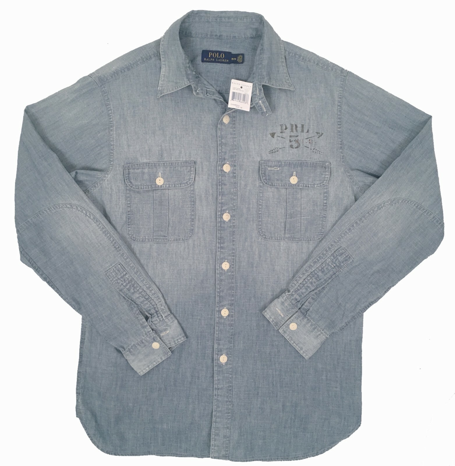 ラルフローレン 美品 現行 washed denim shirt XL grey Polo Ralph Lauren Denim Shirt | Harrods US